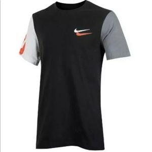 Nike Sportswear City Bright Black/Gray SS Top Sz S